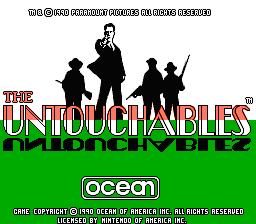 The Untouchables title screenshot